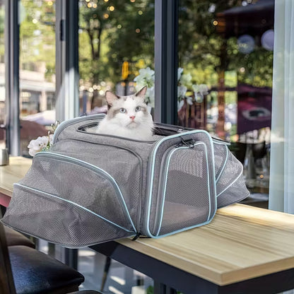 Sac de transport extensible pour chat – imperméable et respirant