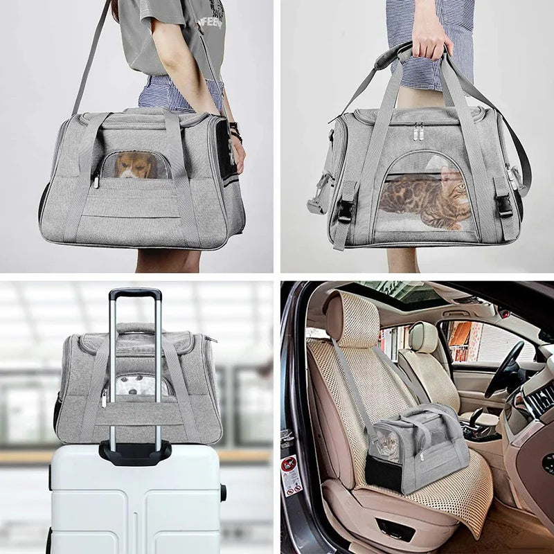 Sac de transport pour animaux de compagnie – confortable, respirant et sécurisé