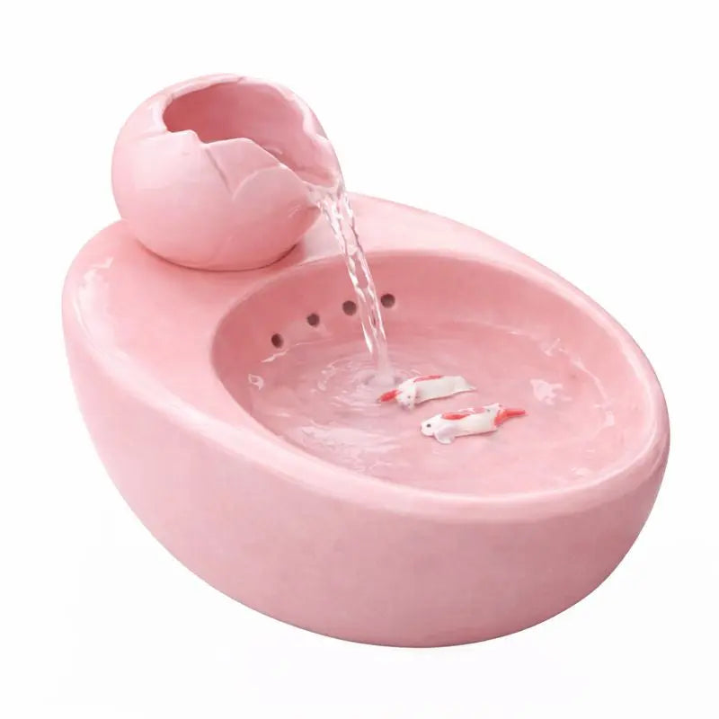 Fontaine à Eau pour Chat en Céramique – Design Coloré, Écoulement Doux, Hygiénique & Stable Moustache & Cie