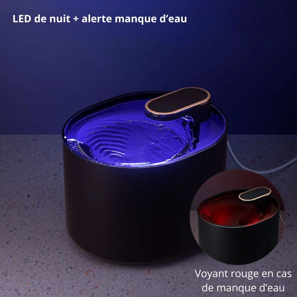 Fontaine à eau pour chat LED | NightFlow™