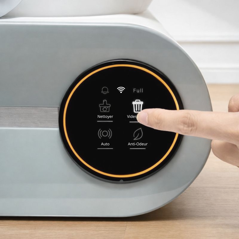 Litière autonettoyante connectée | Moustache & Cie