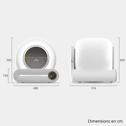 Litière autonettoyante connectée | Moustache & Cie