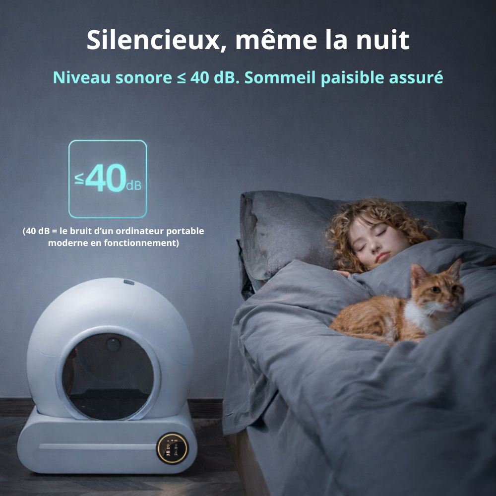 Litière autonettoyante connectée | Moustache & Cie