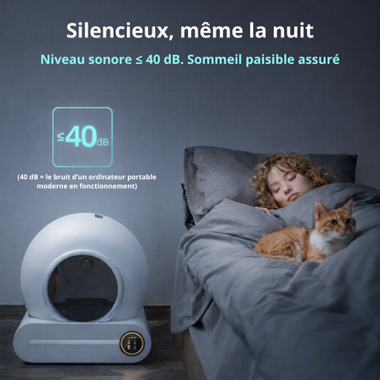 Litière autonettoyante connectée | Moustache & Cie