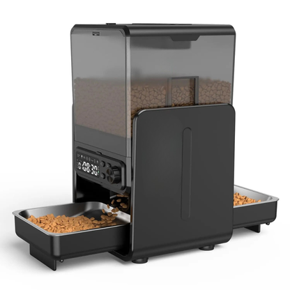 Distributeur automatique de croquettes double – programmation manuelle | Moustache & Cie