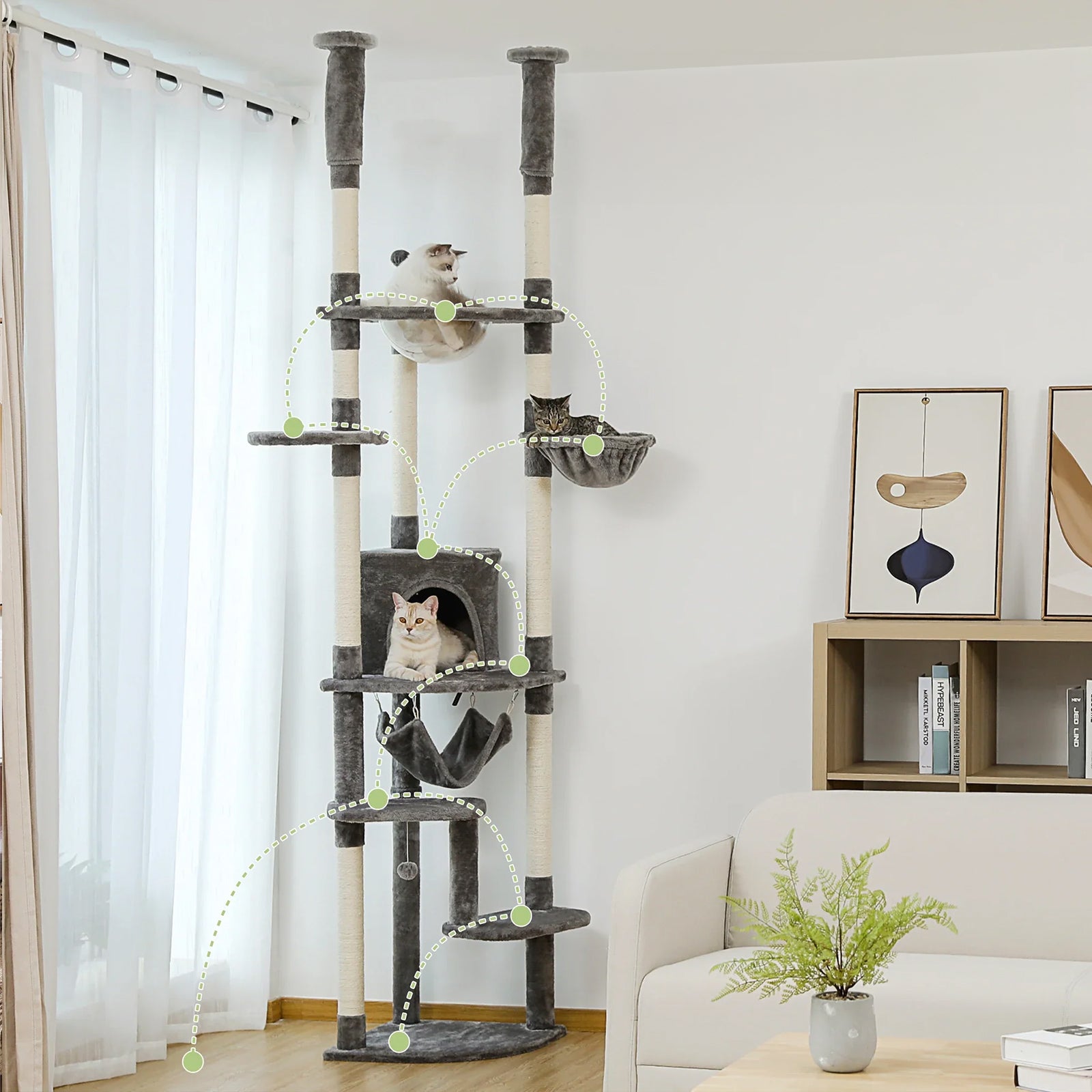 Arbre à chat Félinova ajustable