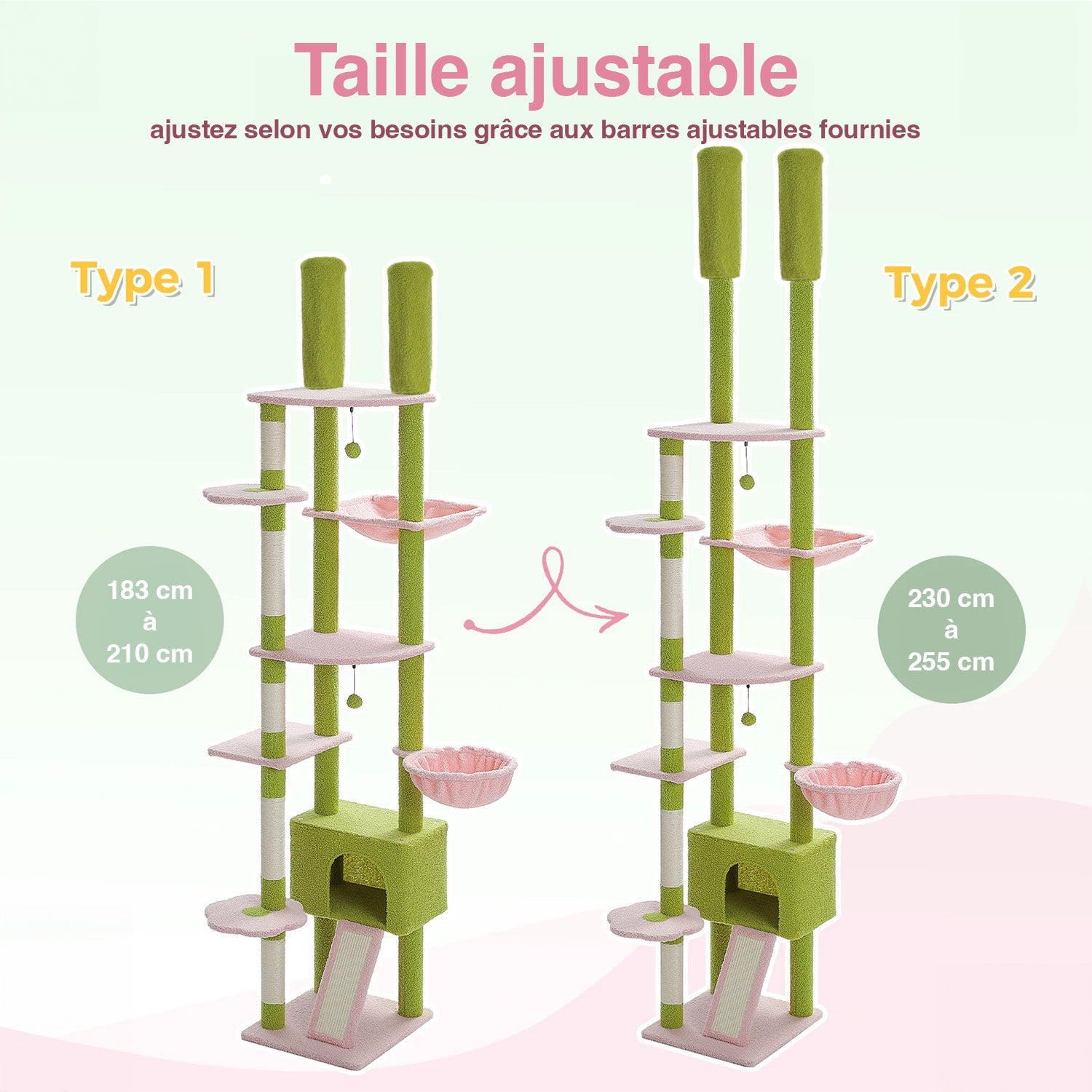 Arbre à chat Orion ajustable