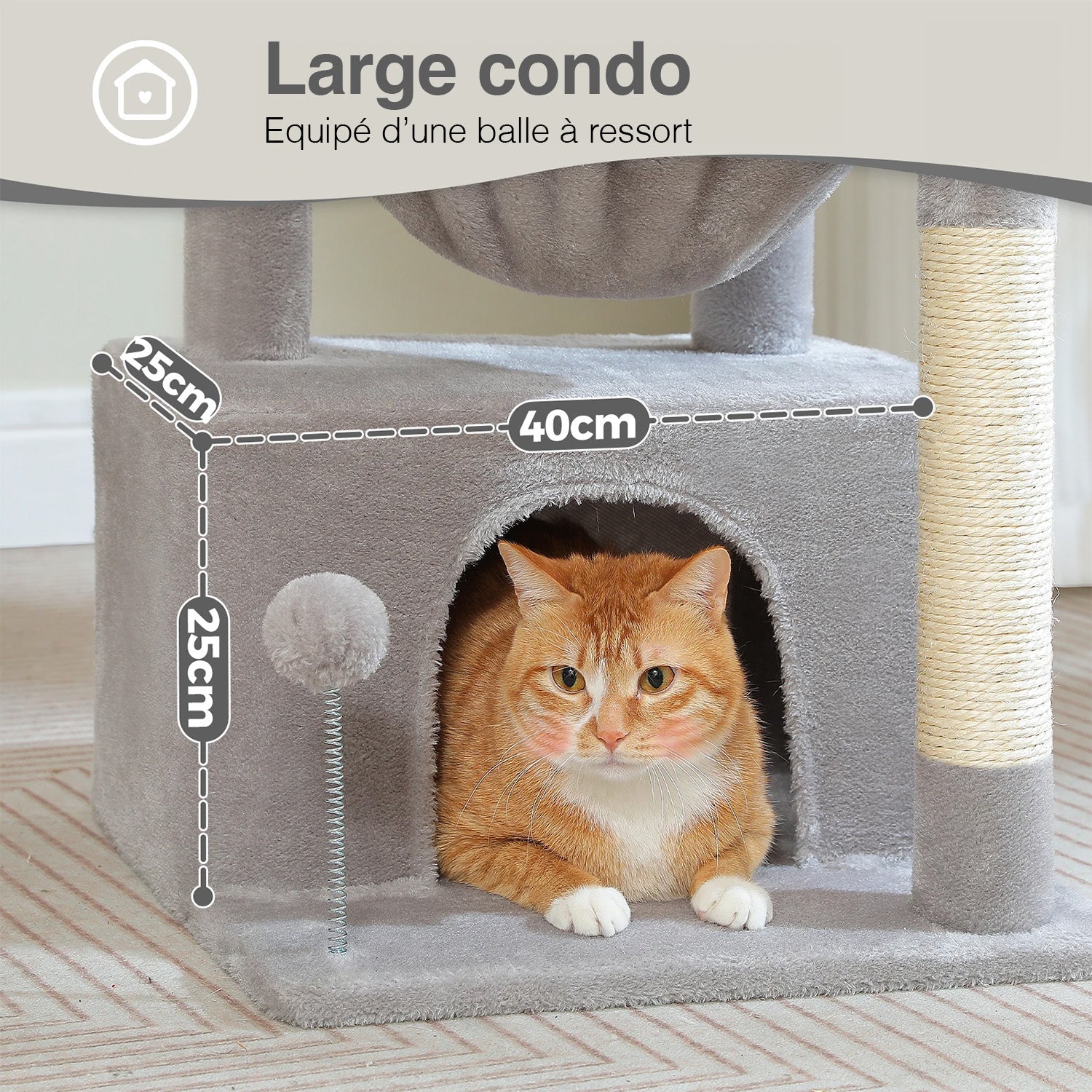 Arbre à chat Olio 84 cm