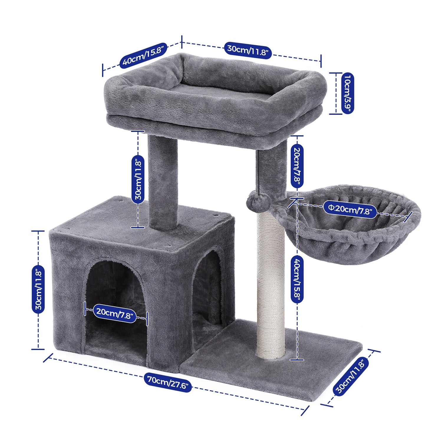 Arbre à chat Iko 71 cm