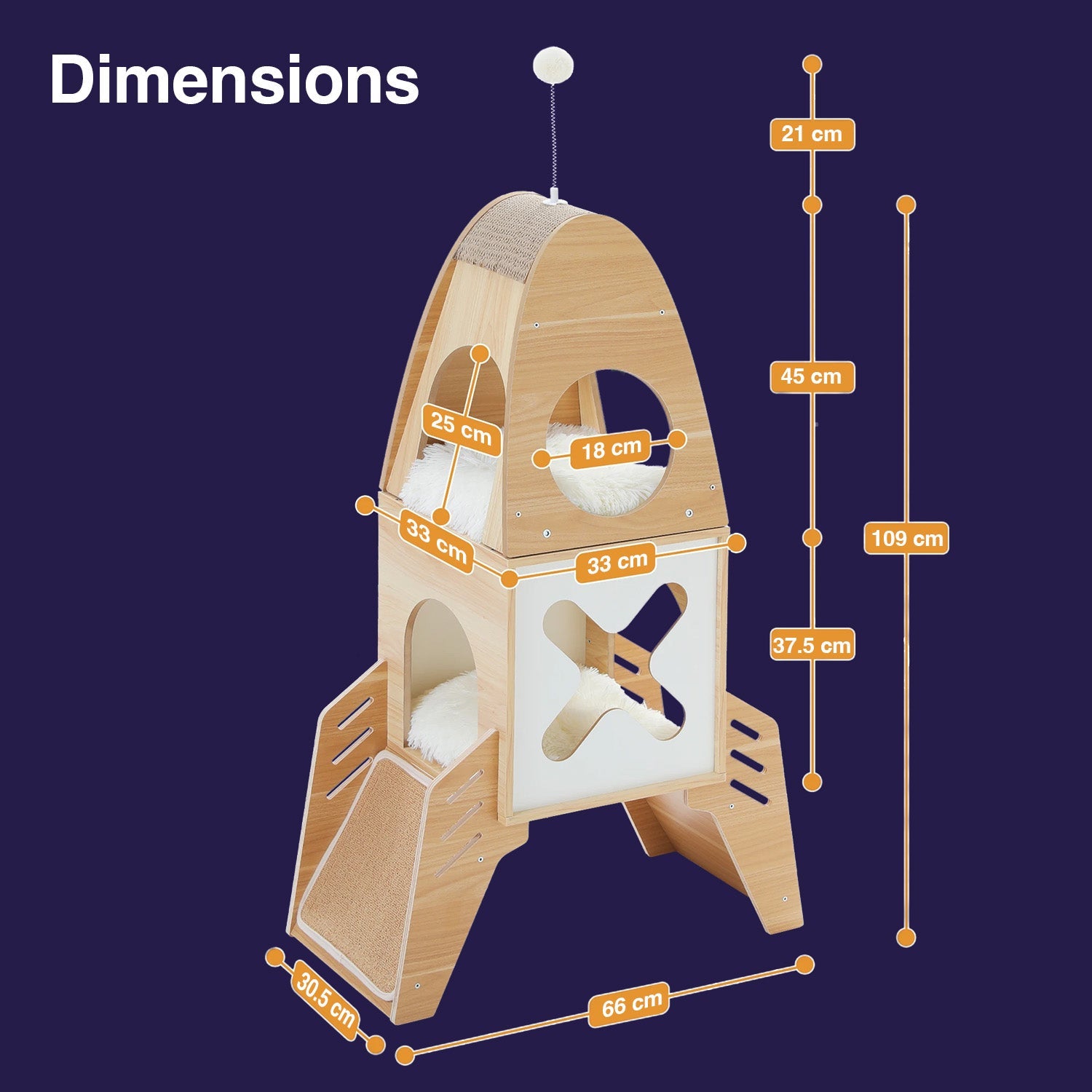 Arbre à chat Neko 110 cm