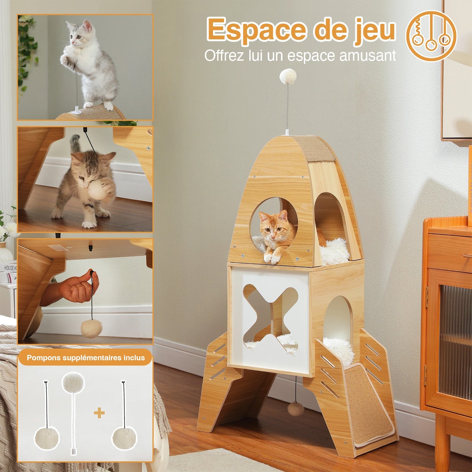 Arbre à chat Neko 110 cm