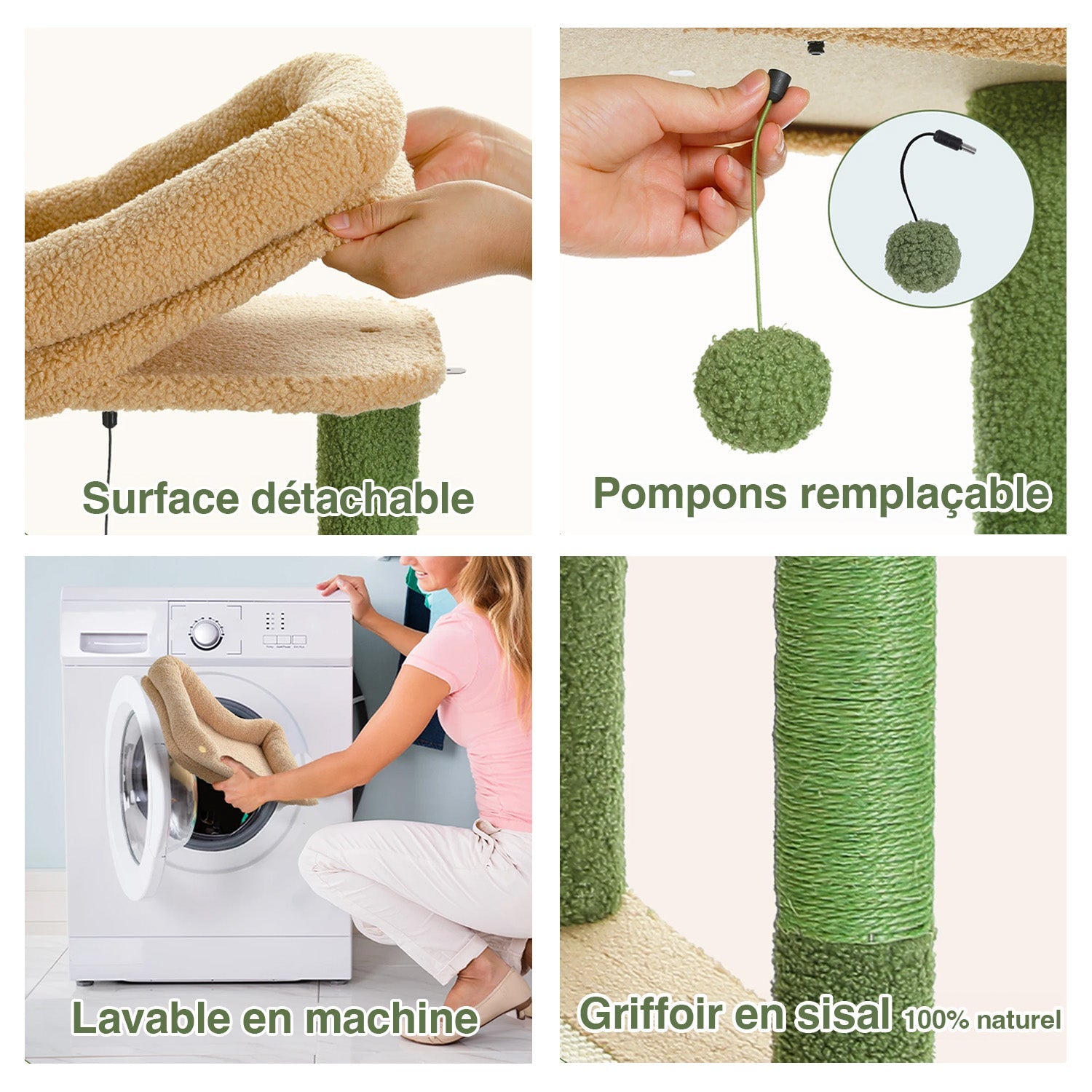 Arbre à chat Onyx 135 cm