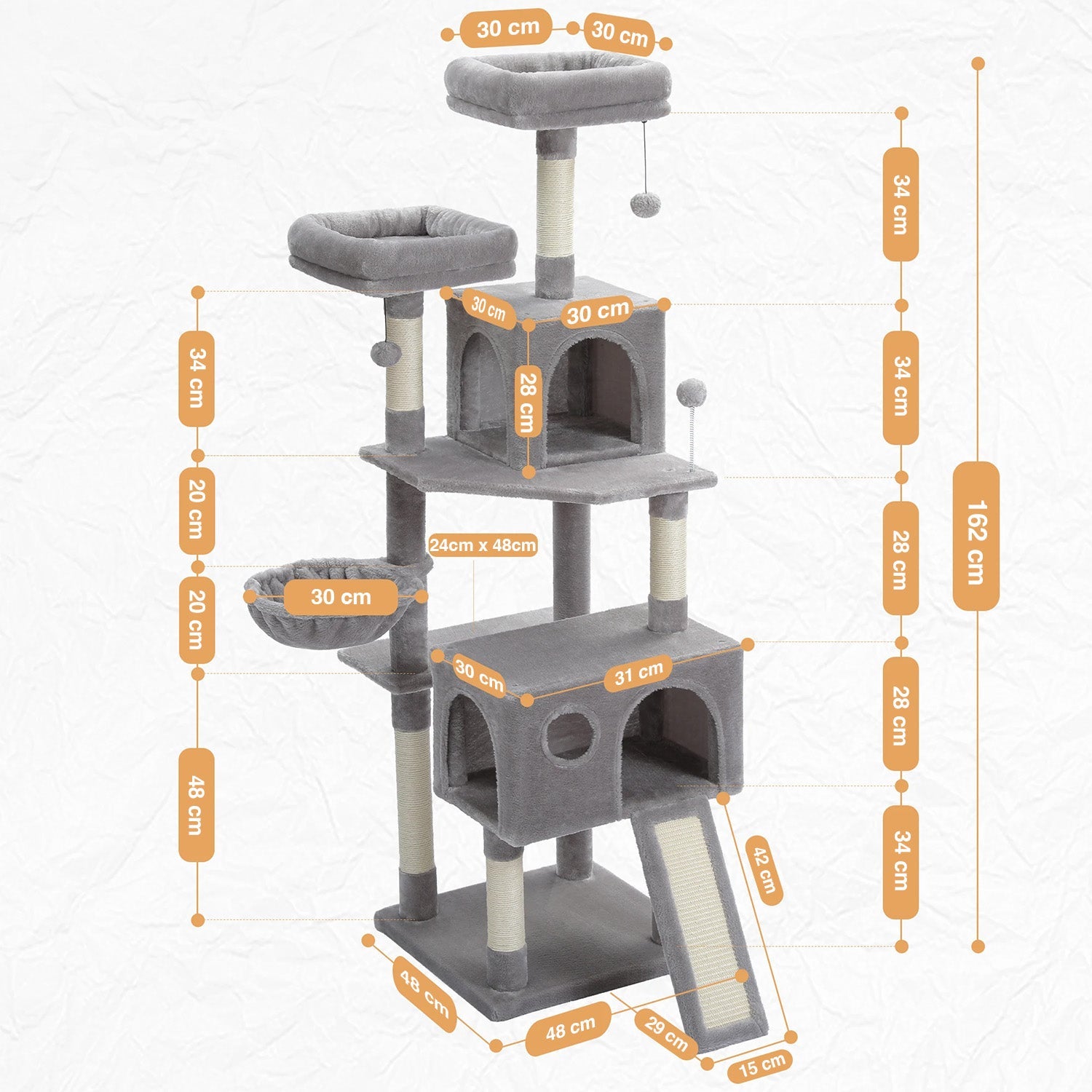 Arbre à chat Armonia 162 cm